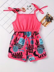 Toddler Girls MAMA TRIED Cactus Cami Rompers Jumpsuits