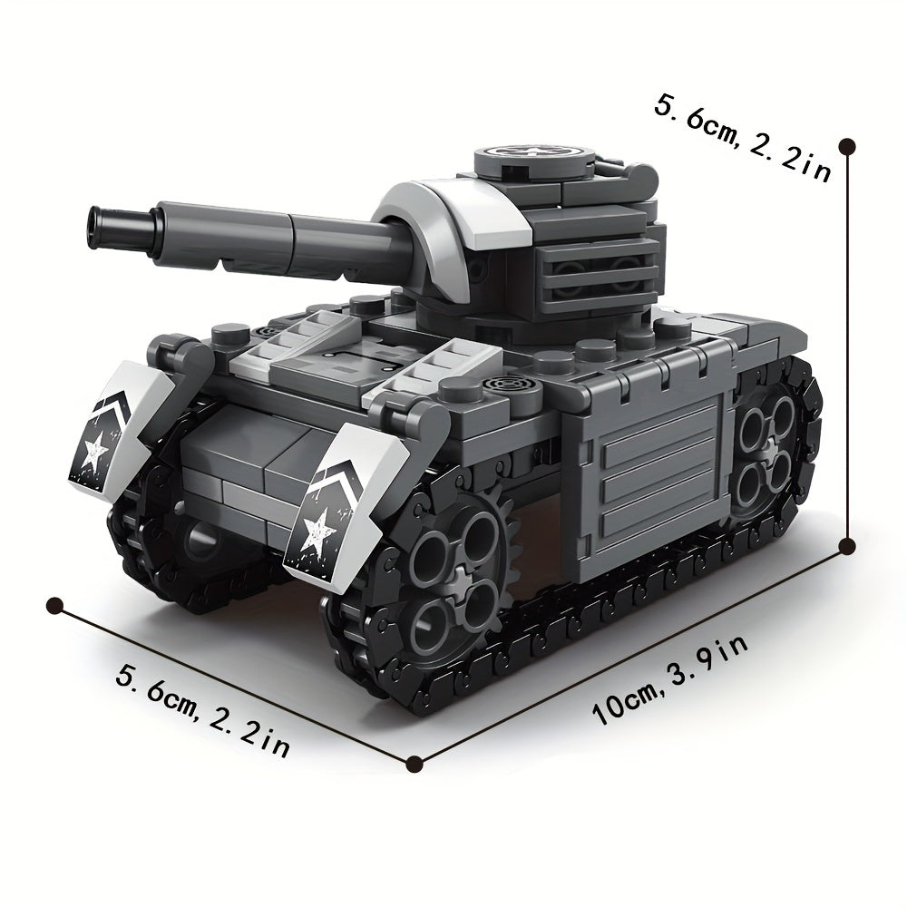 Military Vehicles Model Building Block Toys DIY Tanks Aircraft Model