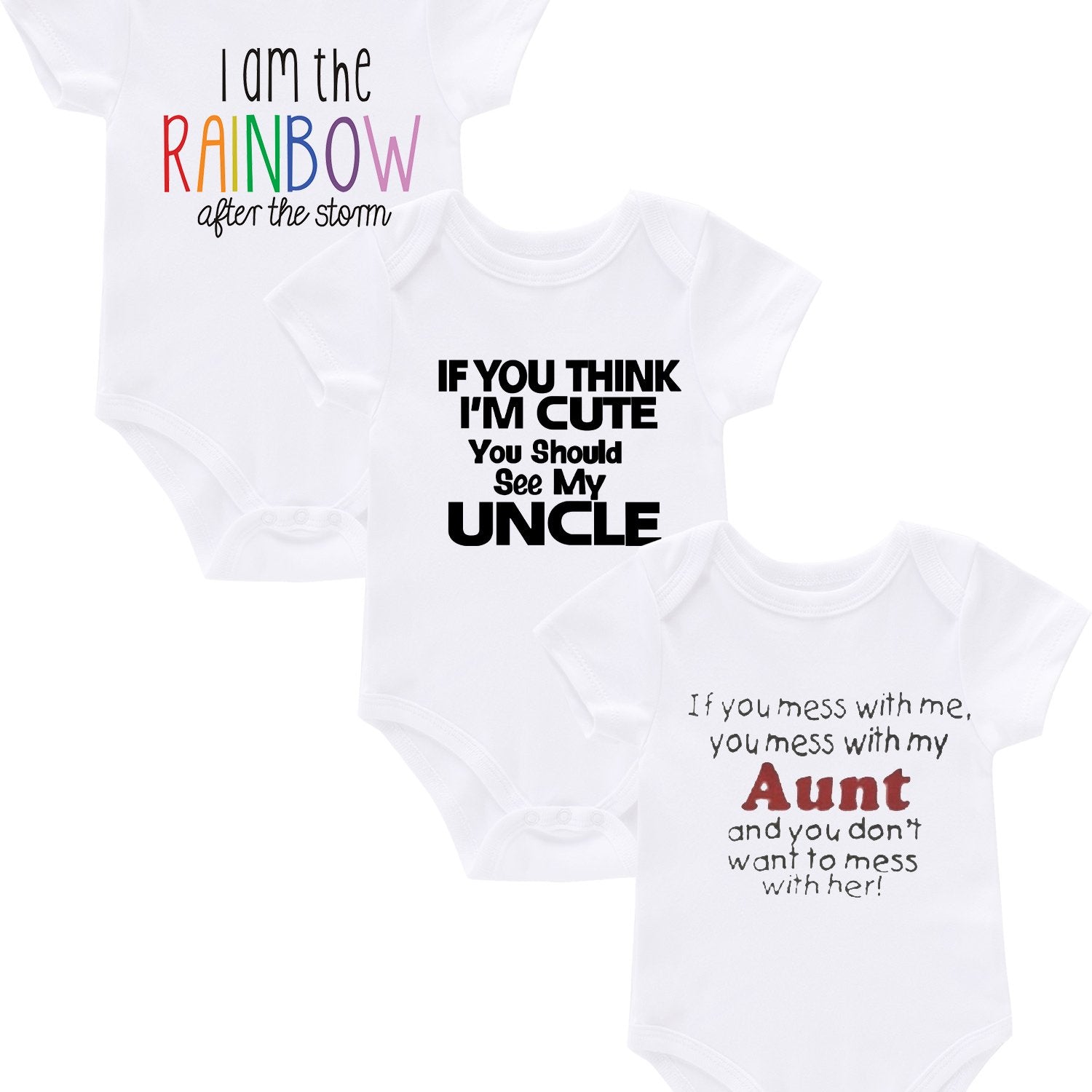 Toddler Baby Rompers 3pcs Set Creative Letter Print Perfect Pregnancy Gift