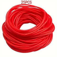 25 Pcs Elastic Bands Silicone Thin Bracelets Round Ring Accessories