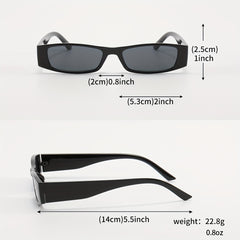 Y2K Rectangle Frame Sunglasses UV400
