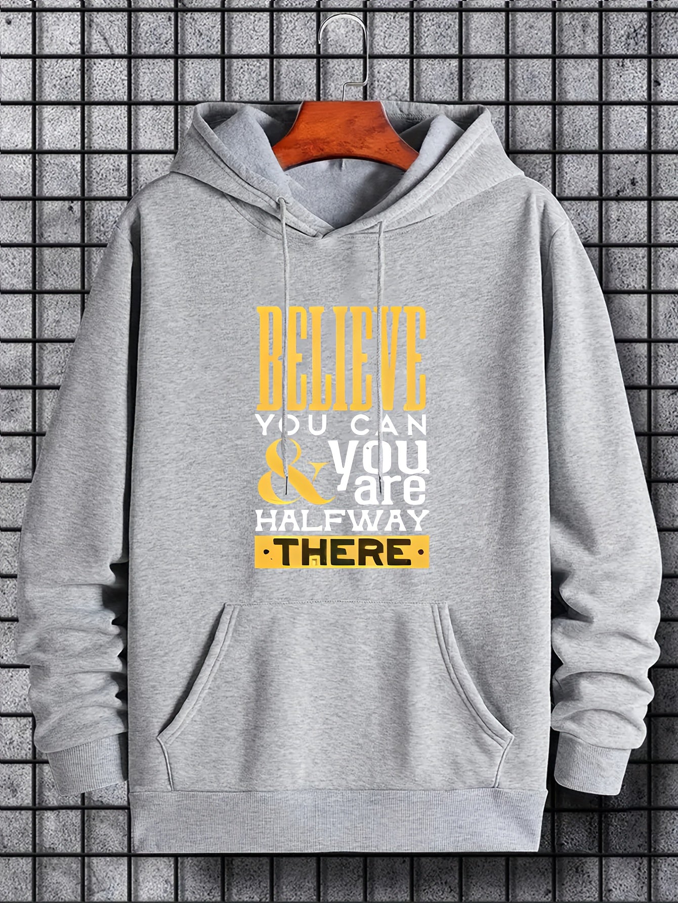 Believe You Can & You Are Halfway There Men's Hoodie