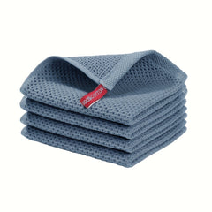 6pcs Waffle Washcloth Dish Towels Absorbent Quick Drying Small Square Towel
