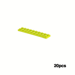 20pcs 3832 Small Building Blocks 2x10 Basic Bricks Short Plank Thin Board