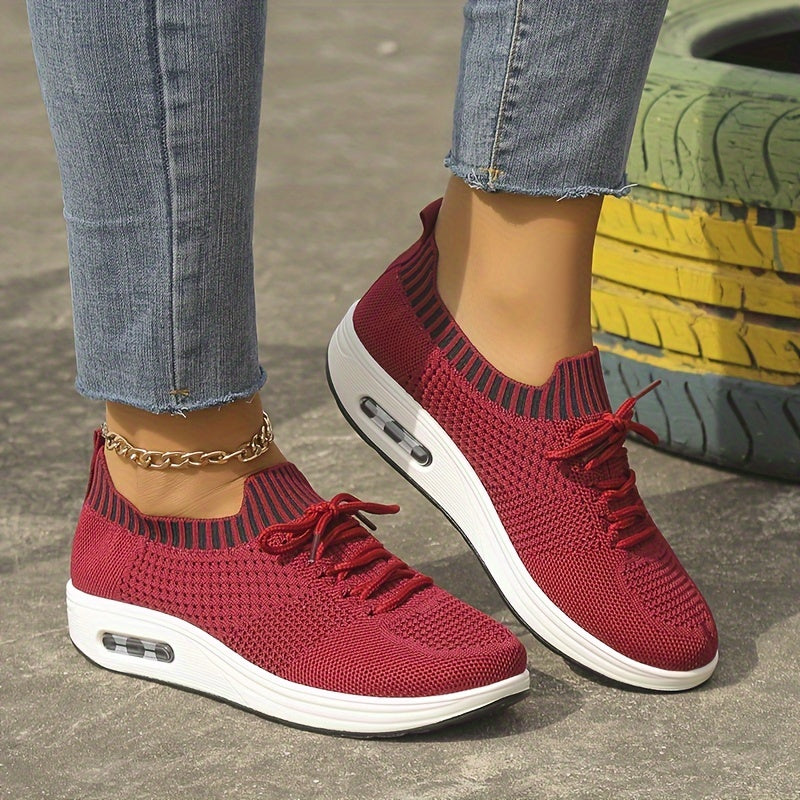 Breathable Casual Shoes With Air Cushion Bottom Lightweight Fitness Running Shoe