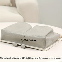 1PC Wall Mounted Ramie Cotton Hanging Bag for Home Storage