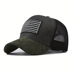 Flag Half Mesh Baseball Cap