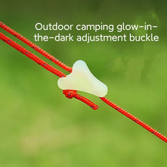 Outdoor Luminous Rope Buckles Tent Wind Rope Fluorescent Buckle