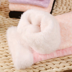 5 Pairs Mixed Fuzzy Mid Tube Socks Women's Stockings & Hosiery