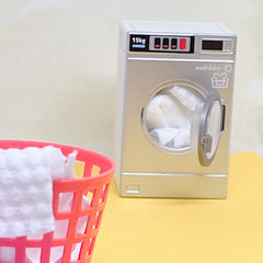 Mini Drum Washing Machine Doll House Accessory