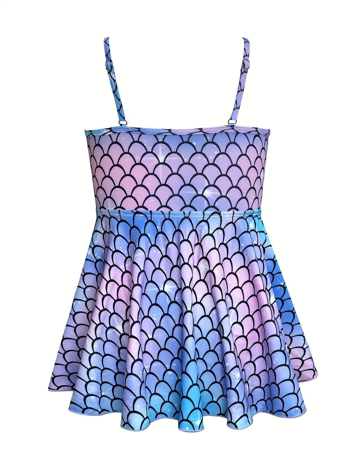 Toddler Girls Fish Scales One Piece Swimsuit