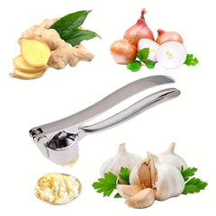 Stainless Steel Garlic Press for Easy Cooking