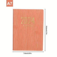 English Planner A7 Daily Schedule Notebook Mini Portable Journal