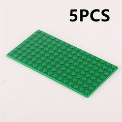 5 Pack Small Particle Building Blocks Base Plate 8x16 Hole Set