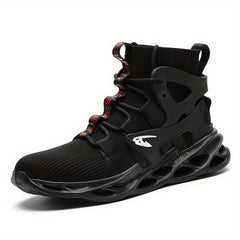 CEATSAFETV Steel Toe Work Boots Puncture Proof High Top Industrial Shoes