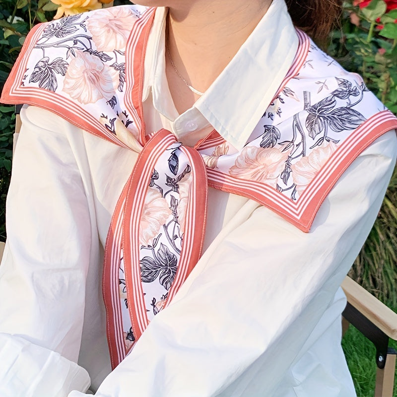 Double Sided Sunproof Printed Shawl Air Condition Room Neck Protection