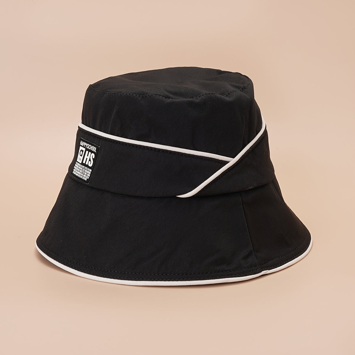 Patch Bucket Hat Reversible Fisherman Cap Women Summer Beach Travel Sun Hat