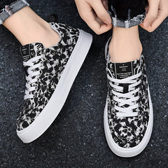 Men's Lace up Canvas Sneakers Casual Walking Shoes