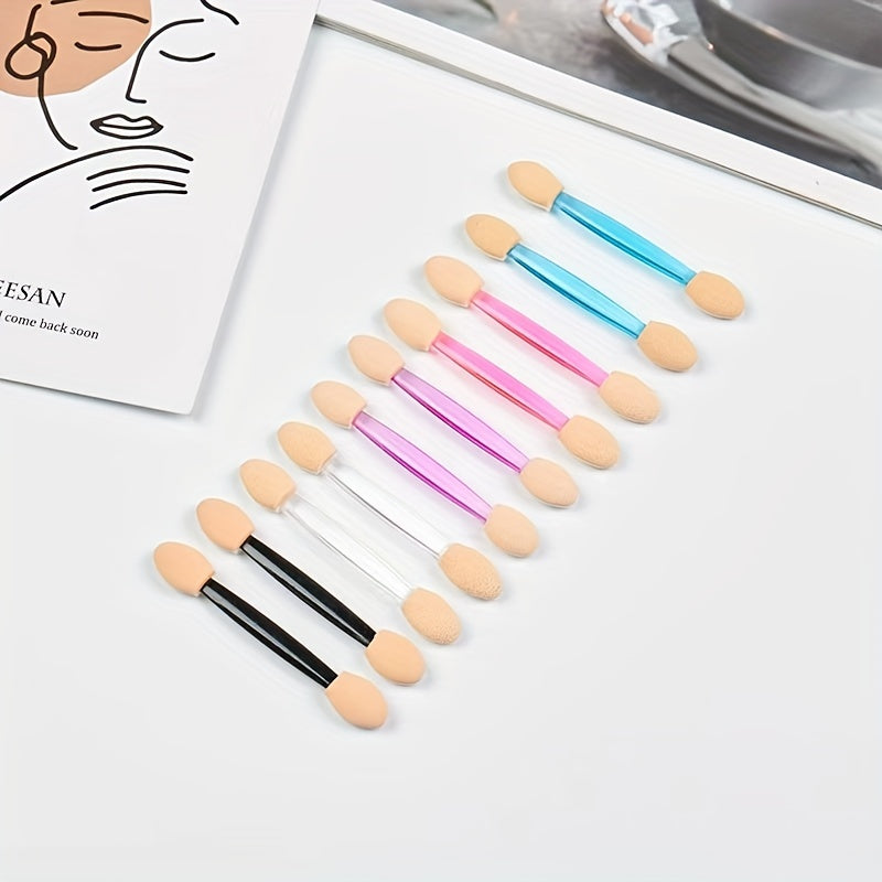 10pcs Sponge Eyeshadow Applicators Double Sided Makeup Applicator