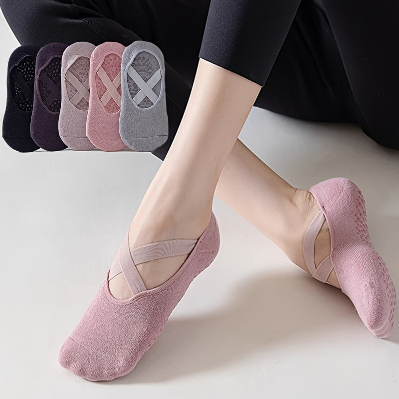 Women's Yoga Socks Silicone Non-slip Pilates Fitness Socks