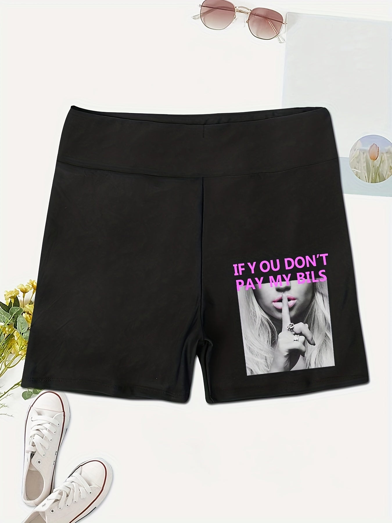 Summer High Waist Biker Shorts Yoga Casual Leggings