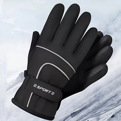 Winter Outdoor Sport Skiing Gloves Plus Velvet Warm Windproof Waterproof