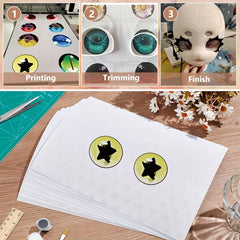 10pcs Waterproof PVC Eye Mesh Sheets for DIY Therian Masks Fursuits Cosplay