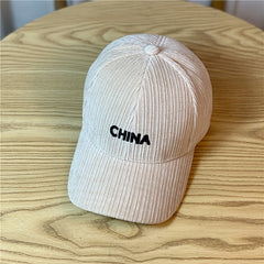 Embroidered Letter Warm Baseball Cap Casual Women Men Sun Hat Autumn & Winter