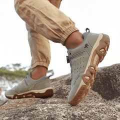 Men's Hiking Sneakers Rotary Button Non Slip Outdoor Shoes