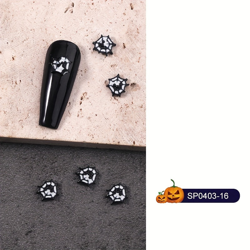 5pcs Halloween 3D Nail Charms Alloy For Acrylic Nails