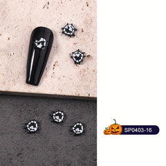 5pcs Halloween 3D Nail Charms Alloy For Acrylic Nails