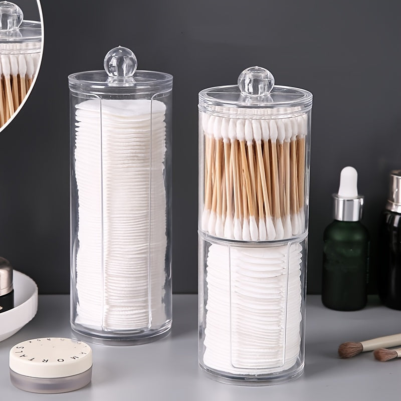 Clear Swab Holders With Lid & Dust proof Storage Jars