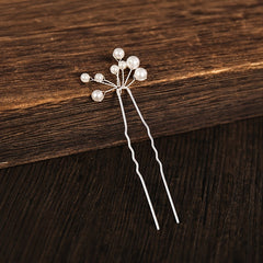 Silvery FauxPearl Bridal Hair Pins Wedding Hairpin