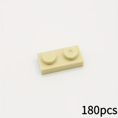 180pcs 1 x 2 Building Blocks Set - MOC 3023 ABS Material