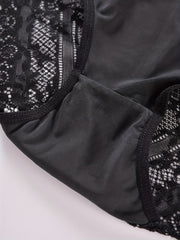3 Pack Plus Size Sexy Panties Set Women's Plus Pin Dot Print Briefs