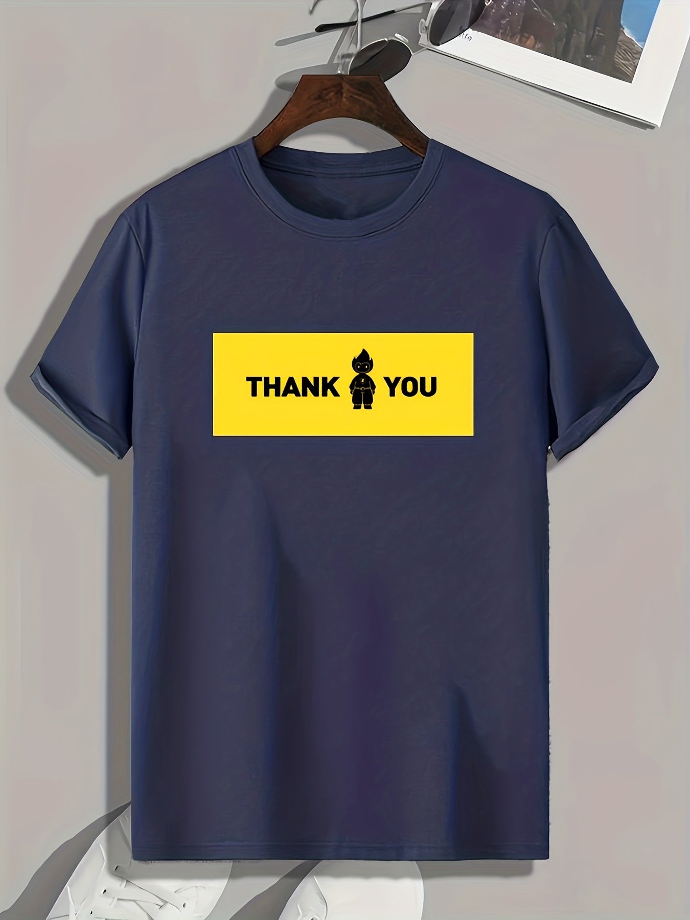 Men's Pattern Print Comfy Sports T-shirt