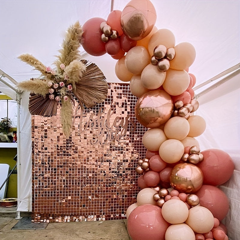 Cream Peach Balloon Garland Arch Kit Wedding Birthday Party Decor