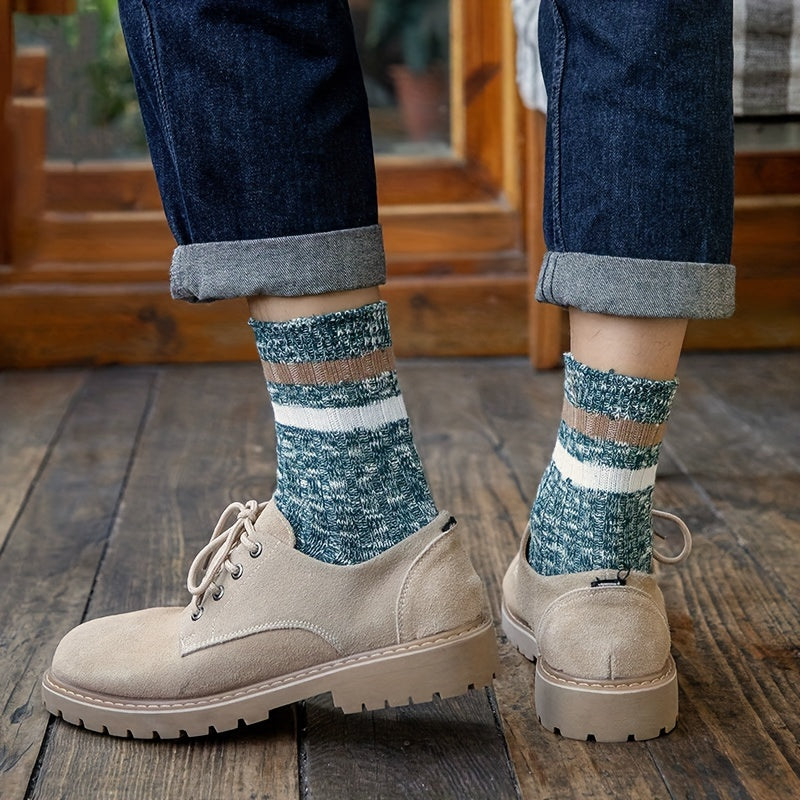 10 Pairs Christmas Warm Mid-Calf Socks