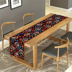 Sugar Skull Halloween Table Runner 33.02x182.88 cm