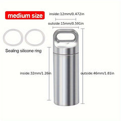 304 Stainless Steel Survival Waterproof Tank Portable Mini Outdoor Travel