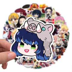 50pcs Anime Pvc Sticker Packs for Laptop Luggage Bottle