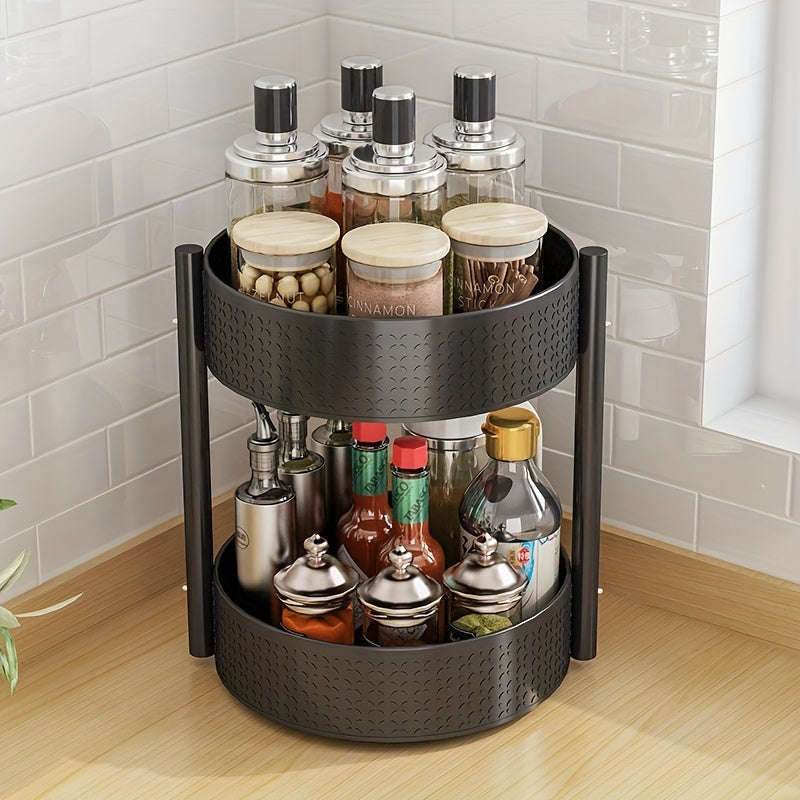 1pc Turntable Organizer Spice Spinner - Rotating Spice Rack Holder