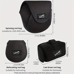 Waterproof Fishing Reel Bag For Spinning/Baitcasting Reels