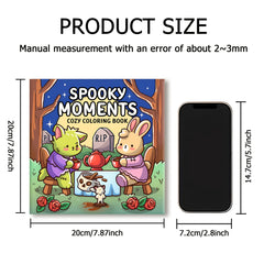 Spooky Moments Adult Coloring Book Single Sided Print