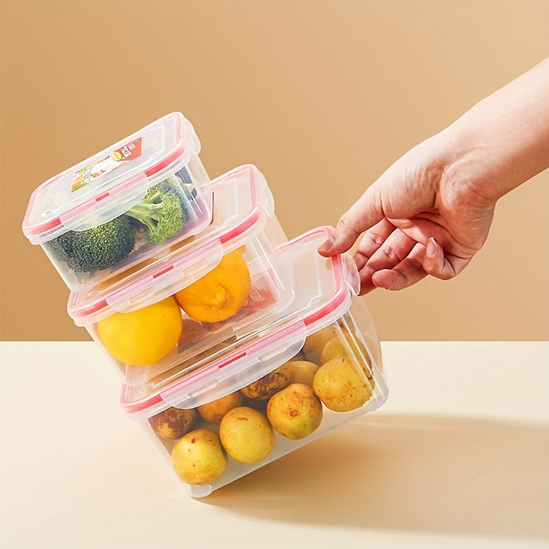 3pcs Fresh keeping Box Set Microwave Safe Refrigerator Storage Box
