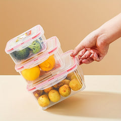 3pcs Fresh keeping Box Set Microwave Safe Refrigerator Storage Box