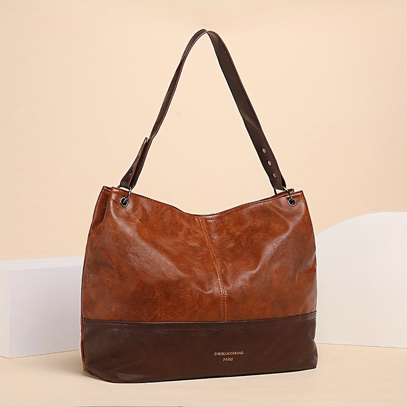 Hobo Bag Women's Large Tote Vintage PU Leather Crossbody Bag