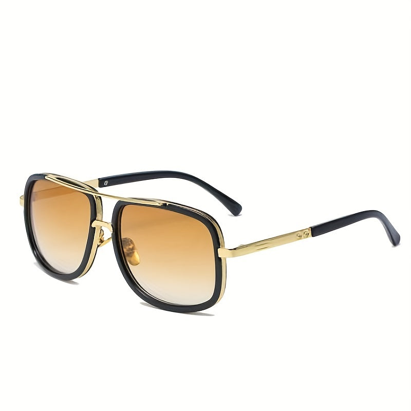 Men's Large Frame Double Beam Sunglasses for Outdoors