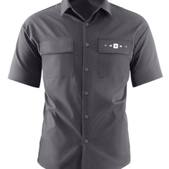 Men's Casual Short Sleeve Shirt With Chest Pockets - Summer Vacation Resort Tops