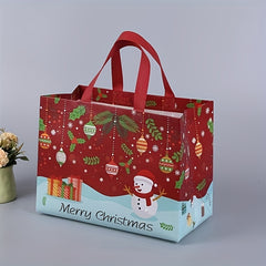 8pcs Christmas Gift Bags Reusable Tote Bags for Xmas Party Supplies
